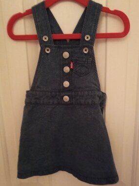 Levis Toddler Girl Overalls Dress Jumper - 12M